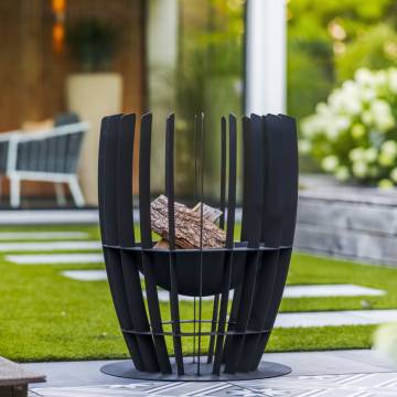 RedFire Fire Basket Baylor Black - Stylish Garden Addition