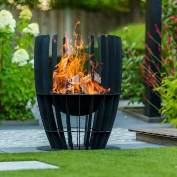 RedFire Fire Basket Baylor Black - Stylish Garden Addition