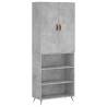 Stylish Highboard Concrete Grey | 69.5x34x180 cm | HipoMarket