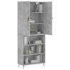 Stylish Highboard Concrete Grey | 69.5x34x180 cm | HipoMarket