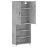 Stylish Highboard Concrete Grey | 69.5x34x180 cm | HipoMarket