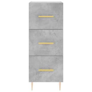 Stylish Highboard Concrete Grey | 34.5x34x180 cm | Hipomarket