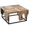 Ambiance Side Table Teak - Stylish 65x65x35 cm Design