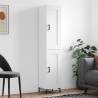 Highboard High Gloss White 34.5x34x180 cm Engineered Wood Colour high gloss white Quantity in Package 1 Model 1 wood door 