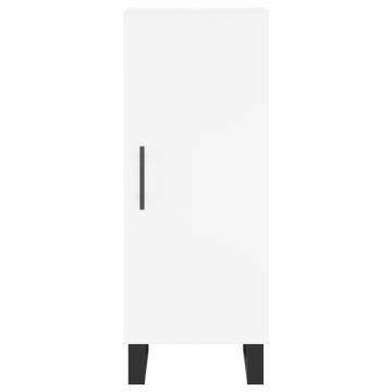 Stylish Highboard White - 34.5x34x180 cm Engineered Wood