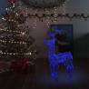 Reindeer Christmas Decoration 90 LEDs 60x16x100 cm Acrylic Colour blue Size 60 x 16 x 100 cm Quantity in Package 1 Number of LEDs 