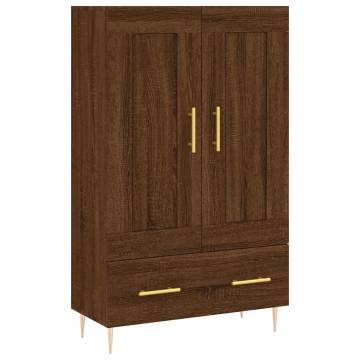 Stylish Highboard Brown Oak - 69.5x31x115 cm | Hipomarket