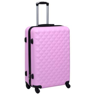 Stylish Pink Hardcase Trolley - Durable & Lightweight Travel