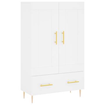 Stylish Highboard White - 69.5x31x115 cm | HipoMarket UK