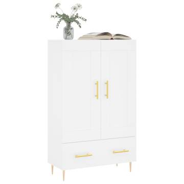 Stylish Highboard White - 69.5x31x115 cm | HipoMarket UK