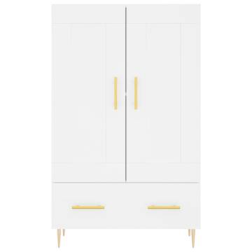 Stylish Highboard White - 69.5x31x115 cm | HipoMarket UK