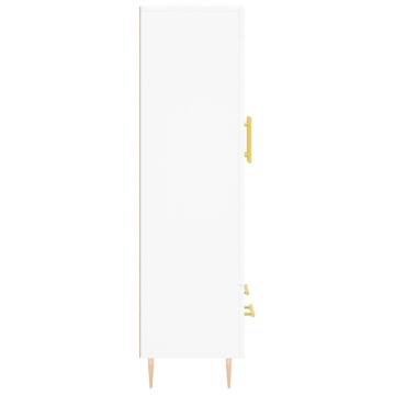 Stylish Highboard White - 69.5x31x115 cm | HipoMarket UK