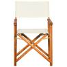 Director's Chair Solid Acacia Wood | Comfortable & Stylish