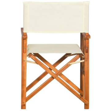 Director's Chair Solid Acacia Wood | Comfortable & Stylish