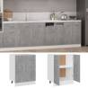 Concrete Grey Bottom Cabinet | 60x46x81.5 cm - Hipomarket