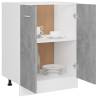 Concrete Grey Bottom Cabinet | 60x46x81.5 cm - Hipomarket