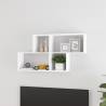 Wall Shelf White 100x18x53 cm Engineered Wood Colour white Quantity in Package 1 Number of Pieces 