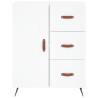 Stylish Highboard White 69.5x34x180 cm | Durable Engineered Wood