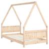 Kids Bed Frame 90x190 cm | Solid Wood Pine - HipoMarket