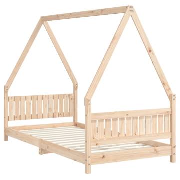 Kids Bed Frame 90x190 cm | Solid Wood Pine - HipoMarket