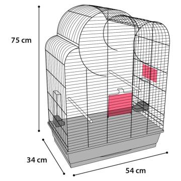 FLAMINGO Budgie Cage Wammer 1 - Spacious & Easy to Clean