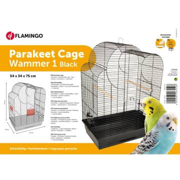 FLAMINGO Budgie Cage Wammer 1 - Spacious & Easy to Clean