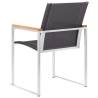 Durable Garden Chairs 2 pcs - Textilene & Stainless Steel Grey