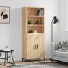 Highboard Sonoma Oak 69.5x34x180 cm Engineered Wood Colour sonoma oak Quantity in Package 1 Model 2 doors 