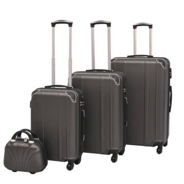 Four Piece Hardcase Trolley Set Anthracite - Durable & Stylish