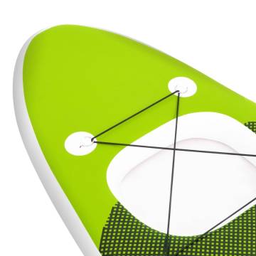 Inflatable Stand Up Paddle Board Set Green - 360x81x10 cm