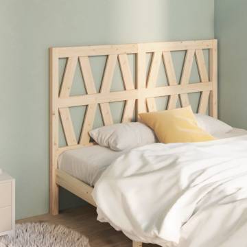 Stylish Solid Wood Pine Bed Headboard - 126x4x100 cm