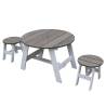 AXI 3 Piece Children Picnic Table Set Grey & White - Durable Fun