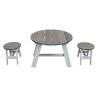 AXI 3 Piece Children Picnic Table Set Grey & White - Durable Fun