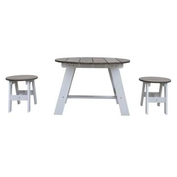 AXI 3 Piece Children Picnic Table Set Grey & White - Durable Fun