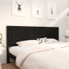 Bed Headboard Black 205.5x4x100 cm Solid Wood Pine Colour black Size 205.5 x 100 cm Quantity in Package 1 