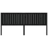 Stylish Black Bed Headboard - Solid Pine Wood | HipoMarket