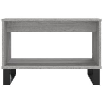 Stylish Grey Sonoma Coffee Table - Engineered Wood | HipoMarket