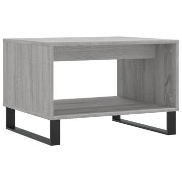 Stylish Grey Sonoma Coffee Table - Engineered Wood | HipoMarket