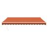 Retractable Awning Orange & Brown 4x3m - Stylish & Durable