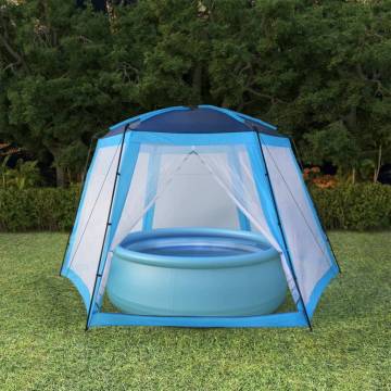 Blue Pool Tent Fabric 500x433x250 cm - UV Resistant & Durable