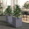 Planters 2 pcs Dark Grey 30x30x37 cm Polypropylene Colour blue grey Quantity in Package 2 