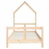 Kids Bed Frame 80x200 cm - Solid Wood Pine | HipoMarket