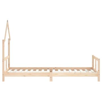 Kids Bed Frame 80x200 cm - Solid Wood Pine | HipoMarket