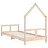 Kids Bed Frame 80x200 cm - Solid Wood Pine | HipoMarket