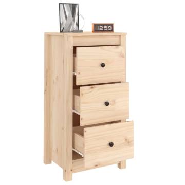 Solid Wood Pine Sideboards - 2 pcs 40x35x80 cm | Hipo Market