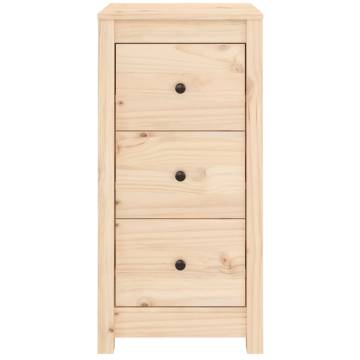 Solid Wood Pine Sideboards - 2 pcs 40x35x80 cm | Hipo Market