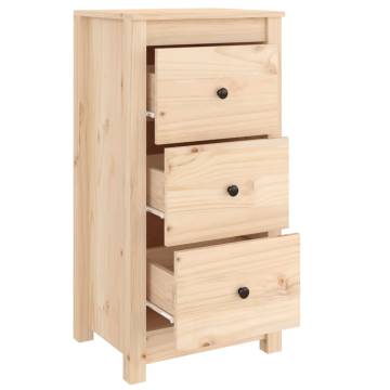 Solid Wood Pine Sideboards - 2 pcs 40x35x80 cm | Hipo Market