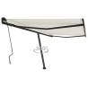 Freestanding Manual Retractable Awning 400x350 cm Cream Colour cream Size 400 x 350 cm Quantity in Package 1 