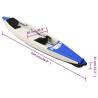 Inflatable Kayak Blue 424x81x31 cm - Durable & Compact