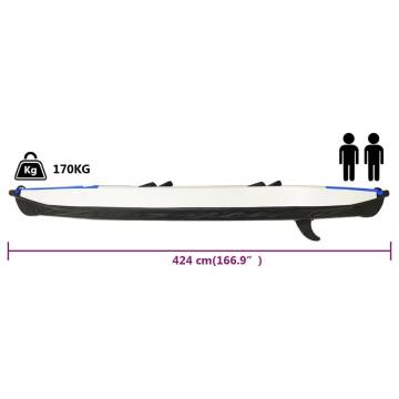 Inflatable Kayak Blue 424x81x31 cm - Durable & Compact